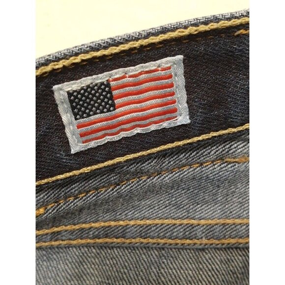 Men's True Religion Limited Edition Selvedge Size 32 Jeans Made In USA Black VTG - Picture 8 of 14